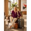 image:imageDokotoo Womens Wool Blend Lightweight Spring Business Casual Cardigan Sweaters TopsBurgundy
