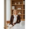 image:imageDokotoo Womens Wool Blend Lightweight Spring Business Casual Cardigan Sweaters TopsChocolate Brown