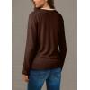 image:imageDokotoo Womens Wool Blend Lightweight Spring Business Casual Cardigan Sweaters TopsChocolate Brown