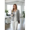 image:imageDokotoo Womens Wool Blend Lightweight Spring Business Casual Cardigan Sweaters TopsGrey