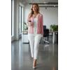 image:imageDokotoo Womens Wool Blend Lightweight Spring Business Casual Cardigan Sweaters TopsLightpink
