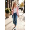 image:imageDokotoo Womens Wool Blend Lightweight Spring Business Casual Cardigan Sweaters TopsLightpink