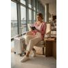 image:imageDokotoo Womens Wool Blend Lightweight Spring Business Casual Cardigan Sweaters TopsLightpink