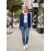 image:imageDokotoo Womens Wool Blend Lightweight Spring Business Casual Cardigan Sweaters TopsSail Blue