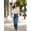 image:imageDokotoo Womens Wool Blend Lightweight Spring Business Casual Cardigan Sweaters TopsWhite