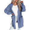image:imageDokotoo Long Cardigans for Women Open Front 2025 Long Sleeves Winter Sweaters with PocketsSky Blue