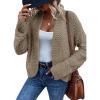 image:imageDokotoo Womens 2026 Fashion Casual Open Front Long Sleeve Chunky Knit Cardigans Sweaters Outerwear CoatsApricot Khaki