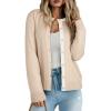 image:imageDokotoo Womens Wool Blend Lightweight Spring Business Casual Cardigan Sweaters TopsApricot