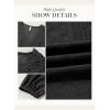 image:imageDokotoo Womens Dresses Spring Summer Elegant Lace Hollow Out Embroidered V Neck Long Sleeve Casual ALine Swing Mini DressBlack