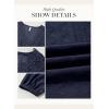 image:imageDokotoo Womens Dresses Spring Summer Elegant Lace Hollow Out Embroidered V Neck Long Sleeve Casual ALine Swing Mini DressNavy Blue