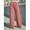 image:imageDOKOTOO Womens Casual High Waisted Jeans Stretch Button Wide Leg Loose Denim Pants with PocketsPeach Blossom