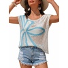image:imageDokotoo Womens Cap Sleeve Crochet Sweater Hollow Out Floral Summer Tops Casual Beach Vacation Cruise OutfitsWhite
