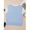 image:imageDokotoo Womens Embroidered Floral Sweater Crew Neck 2026 Cap Sleeve Loose Fit Knit Pullover TopsBeau Blue