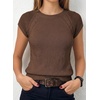 image:imageDokotoo Womens Sweaters Crewneck Cable Knit Vest Tops for Women 2026 Summer Fashion Clothing Cap Sleeve Sweater VestChestnut