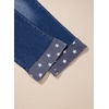 image:imageDokotoo Womens Wide Leg Leopard Jeans 2026 High Waisted Stretch Denim Pants  2026 Fall Winter OutfitsHigh WaistedButtonWith PocketsWork Office WearLoose FitBaggy JeansComfortCasual TrendyNavy Blue