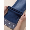 image:imageDokotoo Womens Wide Leg Leopard Jeans 2026 High Waisted Stretch Denim Pants  2026 Fall Winter OutfitsHigh WaistedButtonWith PocketsWork Office WearLoose FitBaggy JeansComfortCasual TrendyNavy Blue