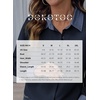 image:imageDokotoo Button Down Shirts for Women Long Sleeve Denim Patchwork Tops  Fashion Collared Shirt Long Sleeve Denim Patchwork Color Block Office Work Top Fall Outfits Daily Casual 2026White