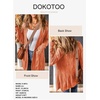 image:imageDokotoo Women Long Cardigan Open Front Knit Sweater 2026  Knit Cardigan SweatersSide Split with PocketsTrendy Fall Winter Twisted Knit OutfitsFall Fashion Daily amp OfficeRed