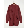 image:imageDokotoo Women Long Cardigan Open Front Knit Sweater 2026  Knit Cardigan SweatersSide Split with PocketsTrendy Fall Winter Twisted Knit OutfitsFall Fashion Daily amp OfficeBurgundy