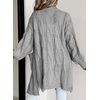 image:imageDokotoo Women Long Cardigan Open Front Knit Sweater 2026  Knit Cardigan SweatersSide Split with PocketsTrendy Fall Winter Twisted Knit OutfitsFall Fashion Daily amp OfficeGray