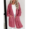 image:imageDokotoo Women Long Cardigan Open Front Knit Sweater 2026  Knit Cardigan SweatersSide Split with PocketsTrendy Fall Winter Twisted Knit OutfitsFall Fashion Daily amp OfficeMineral Red