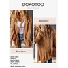 image:imageDokotoo Women Long Cardigan Open Front Knit Sweater 2026  Knit Cardigan SweatersSide Split with PocketsTrendy Fall Winter Twisted Knit OutfitsFall Fashion Daily amp OfficeKhaki