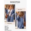 image:imageDokotoo Women Long Cardigan Open Front Knit Sweater 2026  Knit Cardigan SweatersSide Split with PocketsTrendy Fall Winter Twisted Knit OutfitsFall Fashion Daily amp OfficeSky Blue