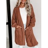 image:imageDokotoo Women Long Cardigan Open Front Knit Sweater 2026  Knit Cardigan SweatersSide Split with PocketsTrendy Fall Winter Twisted Knit OutfitsFall Fashion Daily amp OfficeRust