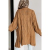image:imageDokotoo Women Long Cardigan Open Front Knit Sweater 2026  Knit Cardigan SweatersSide Split with PocketsTrendy Fall Winter Twisted Knit OutfitsFall Fashion Daily amp OfficeKhaki