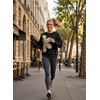 image:imageDokotoo Womens Sweatshirt Casual Floral Long Sleeve Crewneck Lightweight Soft Sweatshirts Loose Pullover TopsBlack