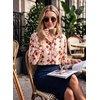 image:imageDokotoo Womens Tops Polka Dot Long Sleeve Button Down V Neck Shirts  Fall Outfits 2026 Long Sleeve Polka Dot Button Up Collared Shirts Business Casual Fashion ClothingFloral Red