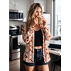 image:imageDokotoo Womens Tops Polka Dot Long Sleeve Button Down V Neck Shirts  Fall Outfits 2026 Long Sleeve Polka Dot Button Up Collared Shirts Business Casual Fashion ClothingFloral Red