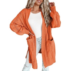 image:imageDokotoo Women Long Cardigan Open Front Knit Sweater 2026  Knit Cardigan SweatersSide Split with PocketsTrendy Fall Winter Twisted Knit OutfitsFall Fashion Daily amp OfficeRed