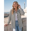 image:imageDokotoo Jackets for Women Fashion Long Sleeve Striped Shacket Tops OutfitsBlack