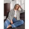 image:imageDokotoo Jackets for Women Fashion Long Sleeve Striped Shacket Tops OutfitsBlack