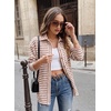 image:imageDokotoo Jackets for Women Fashion Long Sleeve Striped Shacket Tops OutfitsRed