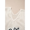 image:imageDokotoo Womens Crochet Mesh Swimsuit Cover Up V Neck Beach Dress Bathing Suit Coverups for SwimwearWhite