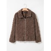 image:imageDokotoo Womens Full Zip Fleece Winter Jacket 2026 Fall Warm Outerwear CoatDark Brown