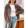 image:imageDokotoo Womens Full Zip Fleece Winter Jacket 2026 Fall Warm Outerwear CoatDark Brown