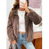 image:imageDokotoo Womens Full Zip Fleece Winter Jacket 2026 Fall Warm Outerwear CoatDark Brown