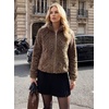 image:imageDokotoo Womens Full Zip Fleece Winter Jacket 2026 Fall Warm Outerwear CoatDark Brown