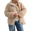 image:imageDokotoo Womens Full Zip Fleece Winter Jacket 2026 Fall Warm Outerwear CoatParchment