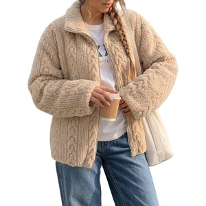 image:imageDokotoo Womens Full Zip Fleece Winter Jacket 2026 Fall Warm Outerwear CoatParchment