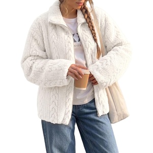image:imageDokotoo Womens Full Zip Fleece Winter Jacket 2026 Fall Warm Outerwear CoatWhite