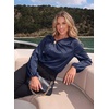 image:imageDokotoo Womens Shirts Long Sleeve Dressy Casual V Neck Satin TopBlue