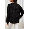 image:imageDokotoo Womens Tops Boho Button Down Crewneck Babydoll Blouses ShirtsBlack