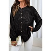 image:imageDokotoo Womens Tops Boho Button Down Crewneck Babydoll Blouses ShirtsBlack