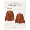 image:imageDokotoo Womens Tops Boho Button Down Crewneck Babydoll Blouses ShirtsBrown