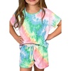 image:imageDokotoo Girls Summer Cute TShirt and Shorts Set with Side PocketsB Green