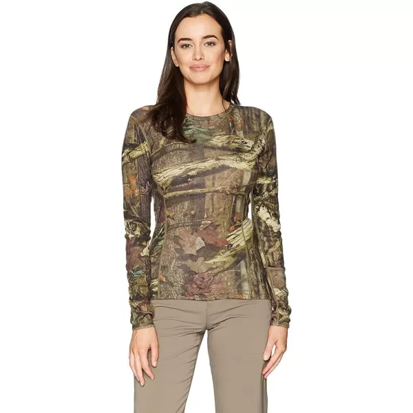 100 Merino Wool  Womens Midweight Base Layer  Long Sleeve Crew235 Midweight Mossy Oak